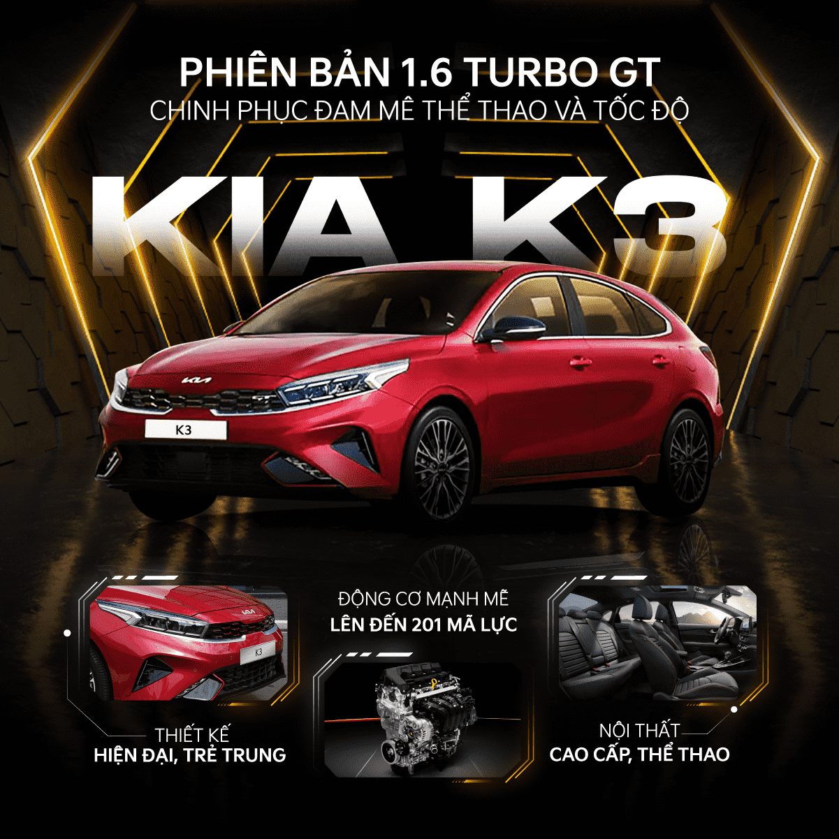 KIA K3 PHIÊN BẢN 1.6 TURBO